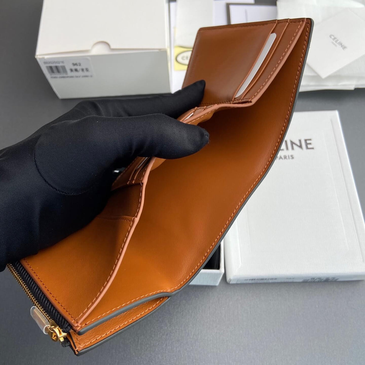 Celine Nino Logo Print Wallet