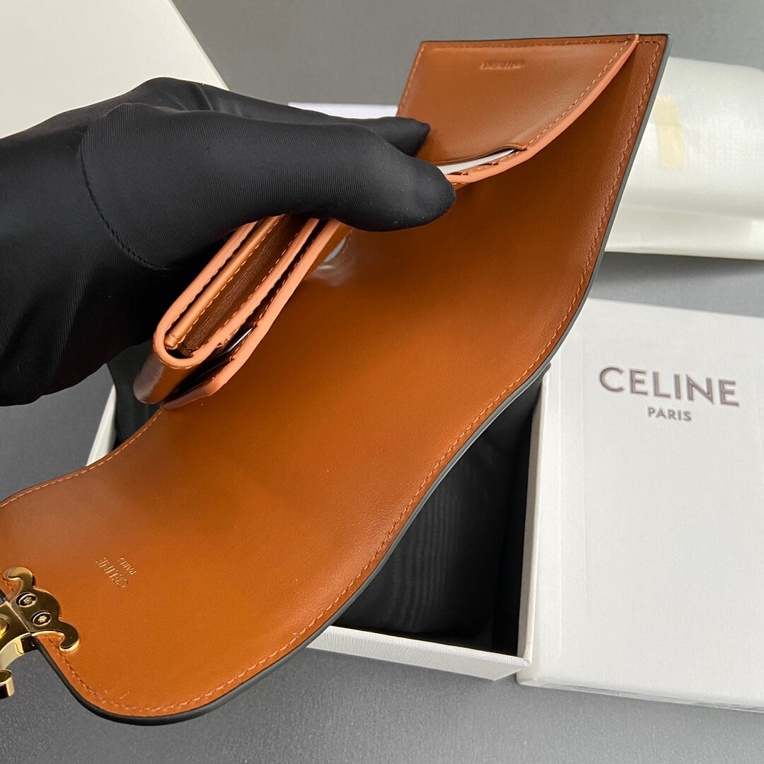Celine Small Flap Wallet Triomphe