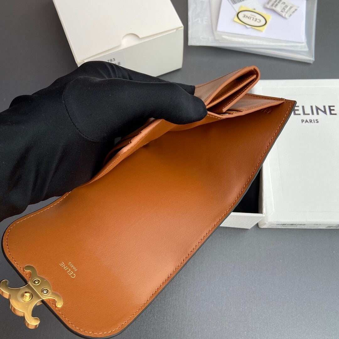 Celine Small Flap Wallet Triomphe