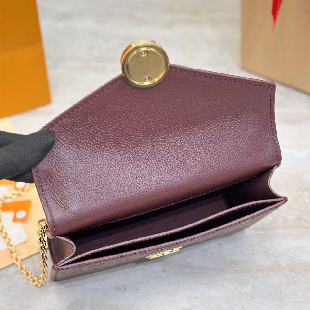 Louis Vuitton Wallet On Chain Rosy